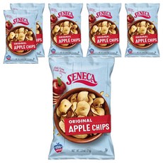 Seneca 蘋果脆片 原味, 6包, 71g