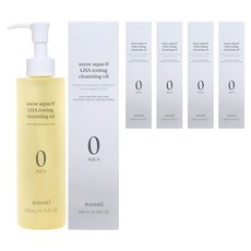 nooni snow aqua 0 LHA毛孔護理卸妝油, 200ml, 5瓶