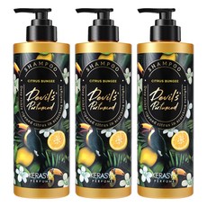 KERASYS 魔鬼香水第 2 季洗髮精柑橘彈性繩, 500ml, 3個