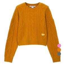 JUCY JUDY 女款短版麻花針織毛衣 JYKT720D