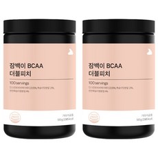 Jambaekee BCAA雙倍水蜜桃, 2個, 500g