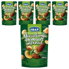HBAF 香草鹽綜合堅果, 190g, 5包