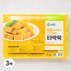 풀스키친 큐브슬라이스단호박타락묵, 2kg, 1개입, 3개