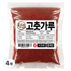 복이네먹거리 고춧가루 보통맛 김치용 상, 200g, 4개