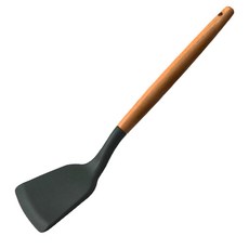 Hi CHEF 掌廚 耐熱矽膠鍋鏟 櫸木握把 耐溫200°C 總長32cm, WD-497, 1支