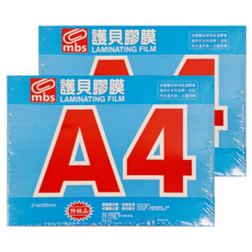 MBS 護貝膠膜, 216 x 305mm, 200張