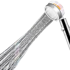 小蠻腰三檔增壓蓮蓬頭, 2個, 銀色