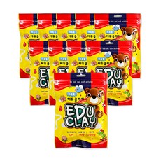 에듀 클레이 10p, 초록, 50g, 1세트