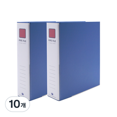희망사무포인트 2공 파이프 바인더 A4 6X8 민 Br4687, 청색, 10개
