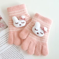 woojooi 睡覺的兔子毛絨手套