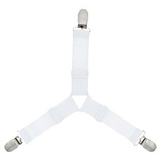 床單固定器 Set 8條, 彈力尼龍材質, 白色