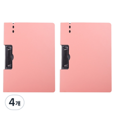 Money-full 直式書寫墊板 板夾, 4個, 粉紅色