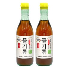 복이네먹거리 통들깨로 만든 저온압착 순한맛 맑은 들기름, 350ml, 2개