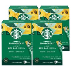 STARBUCKS 星巴克 黃金烘焙美式原豆咖啡隨身包, 4個, 1.1g, 10入
