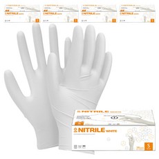 지클럽 니트릴 장갑 100p, 화이트, 소(S), 5개