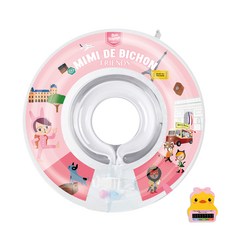 Mid-Bichon 嬰兒頸管 + 沐浴溫度計套裝, 1組, 粉色