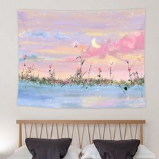 MA 立體感手繪掛毯, 閃亮花朵