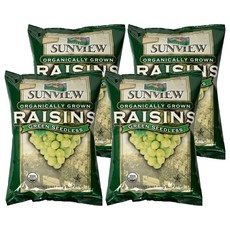 썬뷰 유기농 건청포도 스낵팩, 198g, 4개