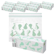 니토리 더블 지퍼백 그린 페어, 중(M), 24개, 12세트