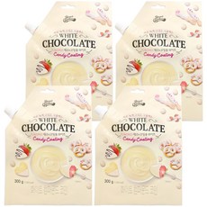 Bread Garden 裝飾與塗層用白巧克力片, 4個, 300g