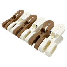 名仕 衣世代大型衣物棉被夾 Set 尺寸約12x4cm 材質：聚丙烯/鐵, 6個