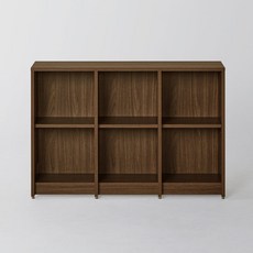 까사미아 하벨 책장 2단 110cm 방문설치, 브라운