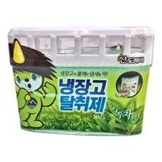 SANDOKKAEBI 山鬼怪 長效冰箱除臭劑 綠茶, 200g, 4罐