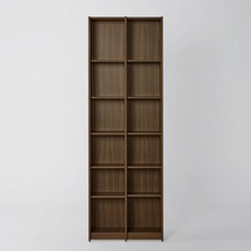 까사미아 하벨 책장 6단 70cm 방문설치, 브라운