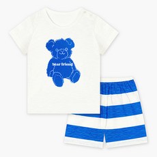 unifriend 兒童藍熊五分家居服