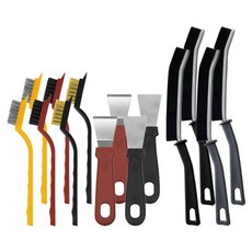 MONACO OLIVE 陳年頑垢清潔刷 迷你刷3件組 + 刮刀2件組 + 縫隙刷2件組, 2套, 混合色