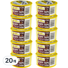 가드맨 OPP 테이프 투명 50m, 20개