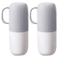 KODACHIEF 便攜式牙刷收納盒 2入, 白色, 1個