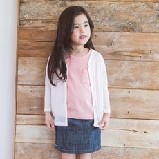 URAVI Kid'S 孩童V領7分袖開襟衫