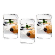 SIMPLELIFE 方形薄玻璃杯 01, 3個