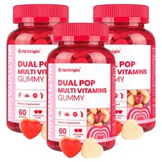 엔젯오리진 듀얼팝 미네랄 멀티 비타민 구미, 3개, 60정