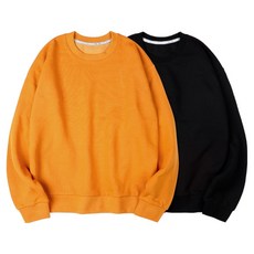 벤힛 남녀공용 세미오버핏 특양면 무지 맨투맨 2종 세트