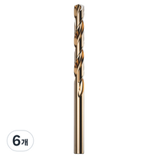 09n 鈷不鏽鋼直柄鑽頭 2mm, 6個