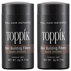 TOppiK 頂豐 增髮纖維 3g, 深棕色, 2件