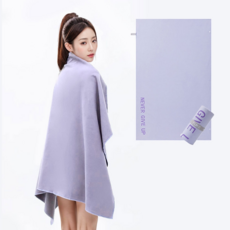 Hensen 快乾吸水大型運動毛巾, 紫色, 1個