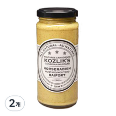 코즐릭스 머스타드 호스레디쉬, 250ml, 2개