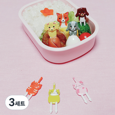 마미애 강아지와 고양이 친구들 도시락픽 세트, 7개입, 3세트