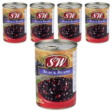 S&W 黑豆罐頭, 400g, 5個