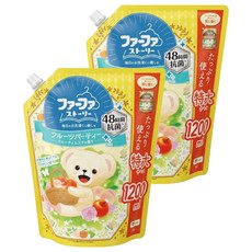 FaFa Story 衣物柔順劑 水果麝香 補充包, 1.2L, 2包