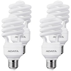 ADATA 威剛 23w 螺旋省電燈泡 4顆入, 白光, 1盒