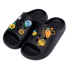 ABLE FACTORY 兒童 Mr. Men Little Miss 毛球拖鞋