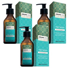 아르가니케어 아르간 오일 헤어 오일 세럼 건조&손상모발용, 100ml, 3개