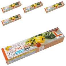 食物保鮮密封袋 107g, L, 10個, 5盒