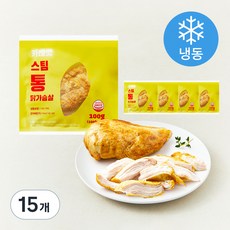다즐샵 스팀 통 닭가슴살 카레맛 (냉동), 100g, 1개입, 15개