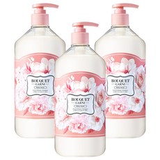 부케가르니 딥퍼퓸 샴푸 화이트머스크, 1L, 3개