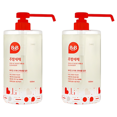 비앤비 용기형 주방세제, 1L, 2개